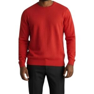 MP Massimo Piombo Red Lambswool Crew Neck Sweater Men's XXL Christmas Preppy NWT